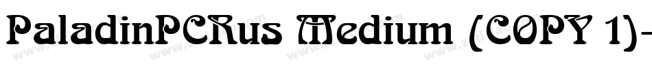 PaladinPCRus Medium (COPY 1)字体转换